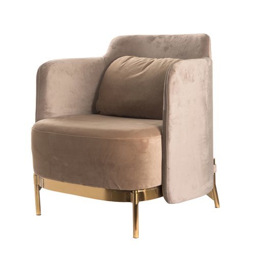 Fauteuil mitzi taupe