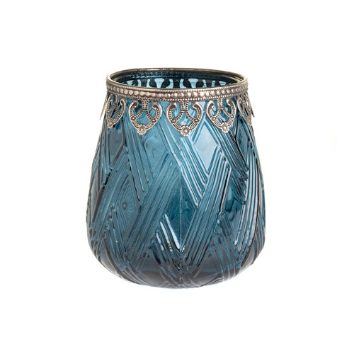 T-light holder dark blue xls