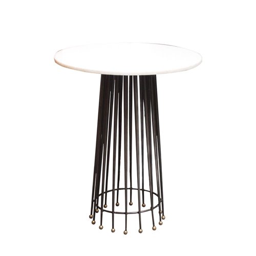 Round table in marble crown legs