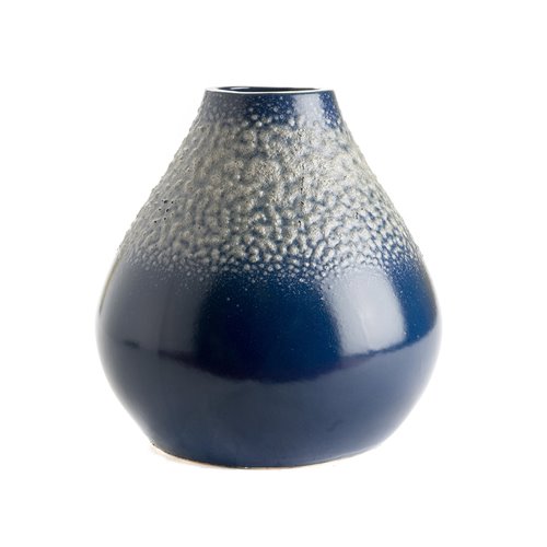 Ceramic vase dark blue