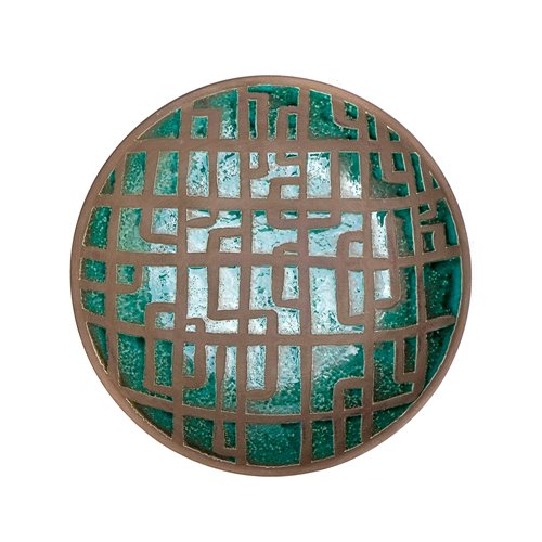 Mural plate emerald design b