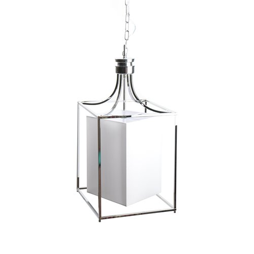 Olbia-lantern in chrome steel