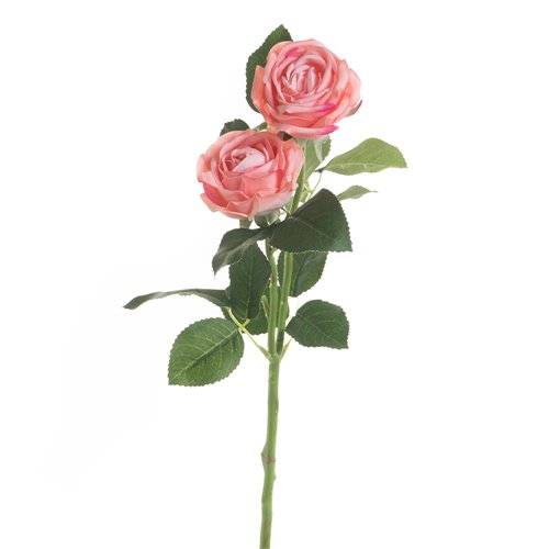 Rosa-2 roses artificieles-intens