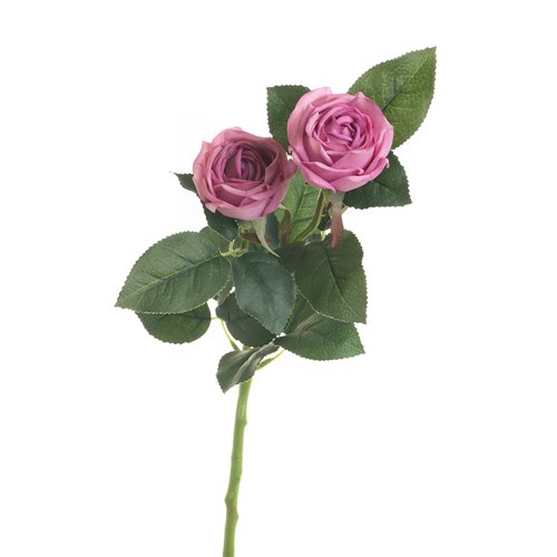 Rosa-2 roses artificieles-peche