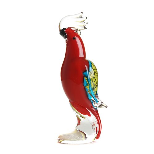 Coco-sculpture glass hand made red