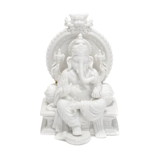 Ganesh porcelaine blanche