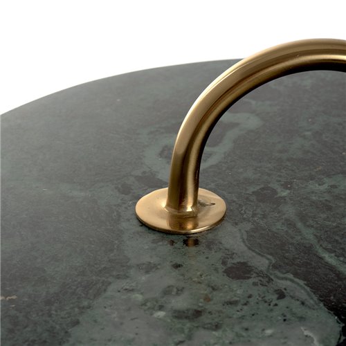Side table green top