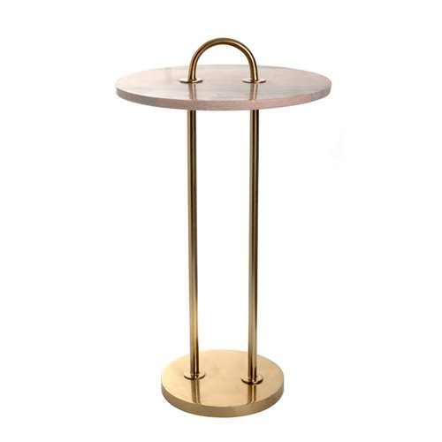 Table d appoint plateau rose