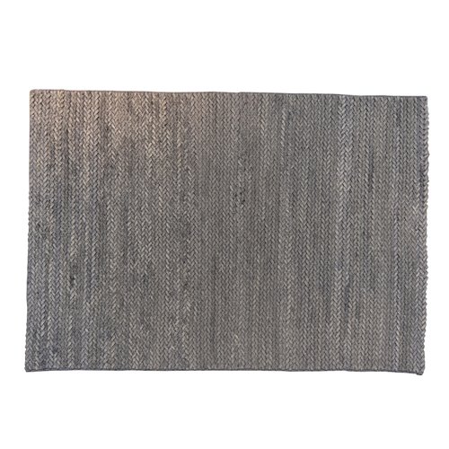 Hand woven rug grey coal s