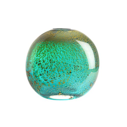 Glass vase ocean green-21cm