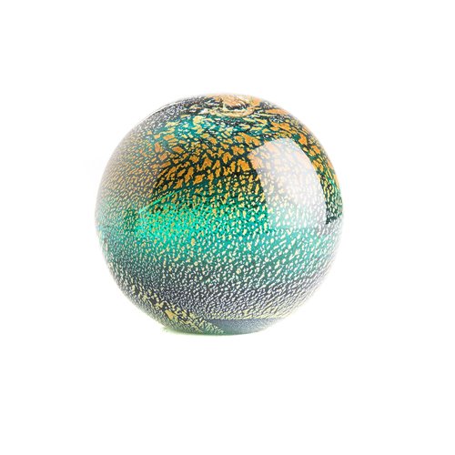 Glass ball green ocean l
