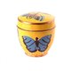 Round box butterfly yellow