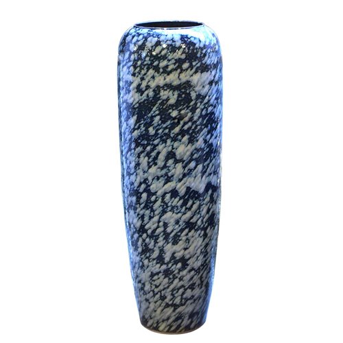 Vase tall ls blue dapple