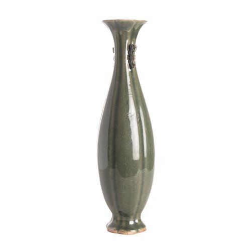 Vase allong vert olive reactif