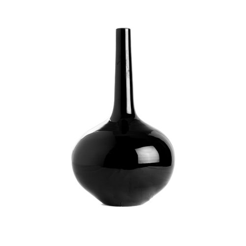 Long neck vase black l