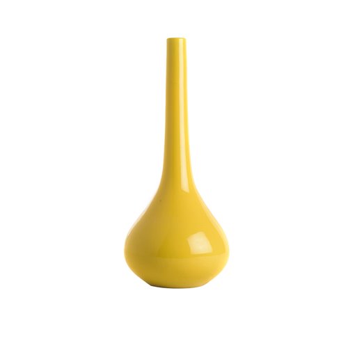 Long neck vase yellow m