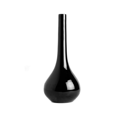 Long neck vase black m