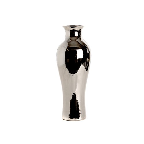 Vase meiping argent lisse xs