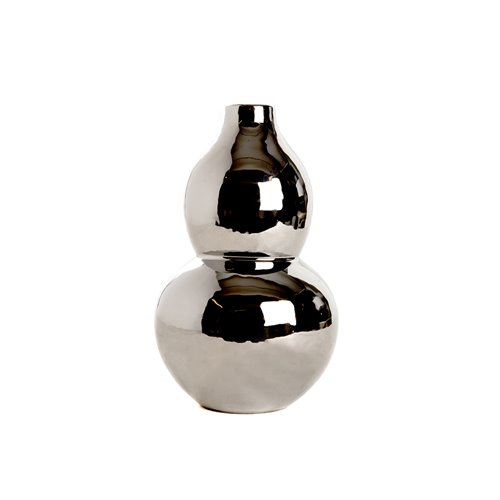 Vase double gourd silver s