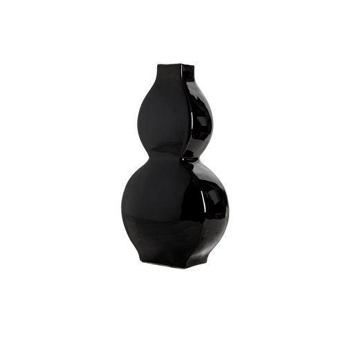 Vase gourde plat noir imperial s