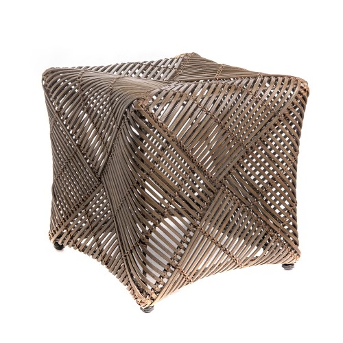 Cube stool bamboo