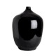 Round vase black imperial