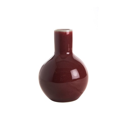 Collar vase ox blood