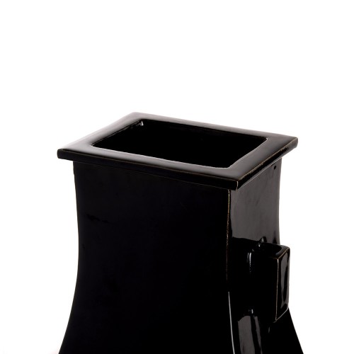 Rectangular vase black