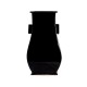 Vase rectangle noir