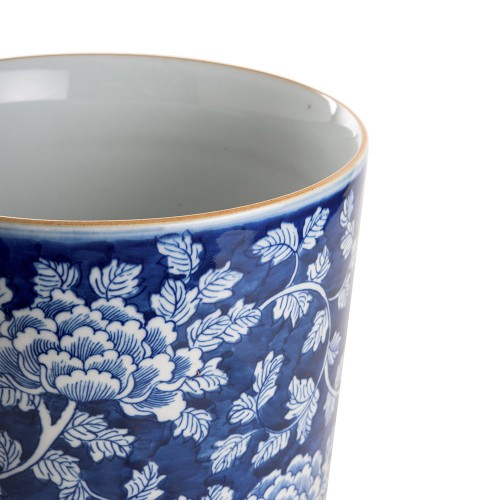 Planter pot round ls peonies