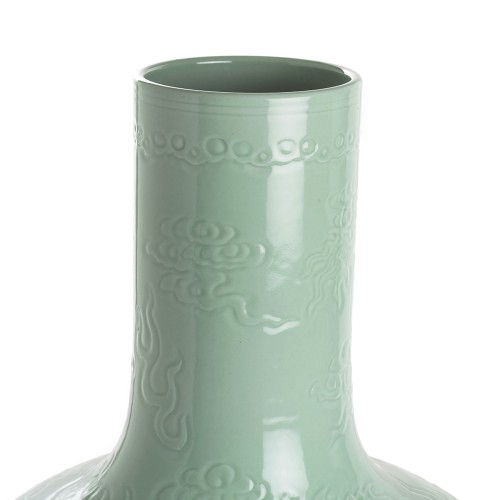 Vase with straight collar celadon l