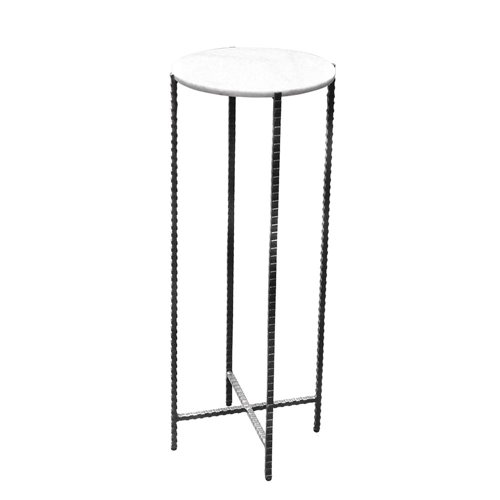 Side table in marble round l