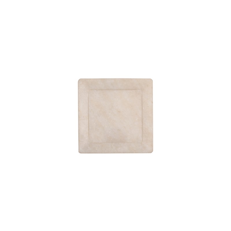Plate marble square