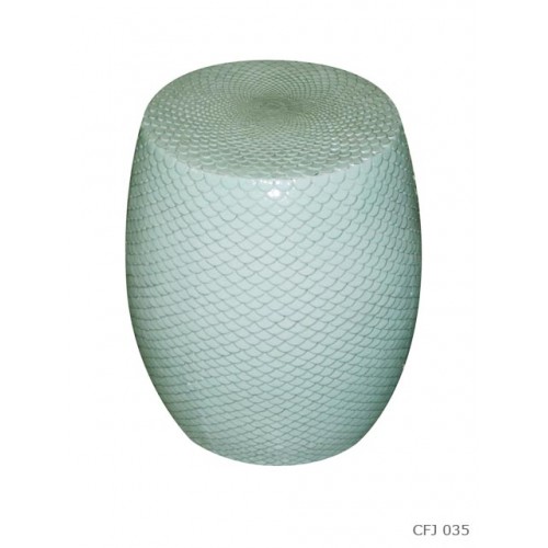 Stool 'fish scales' celadon
