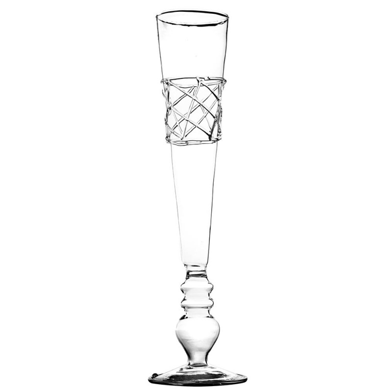 Champagne glass cross