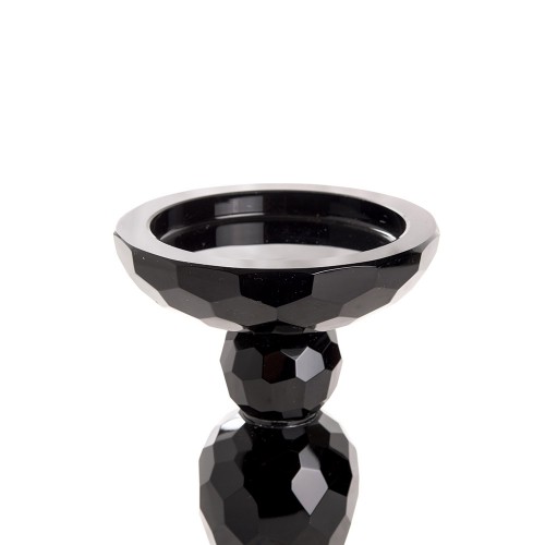 Candleholder crystal black m