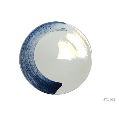 Platter decorative blue