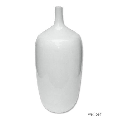 Straight vase angel porcelain white