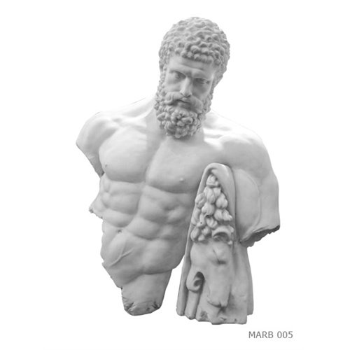 Heracles bust faux marble
