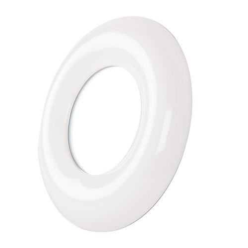 Mirror round white