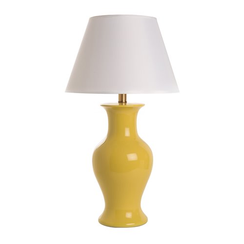 Base lamp vase corolla yellow