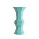 Corolla vase beijing glass turquoise