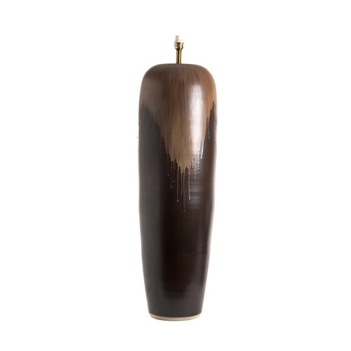 Base lamp vase brown L