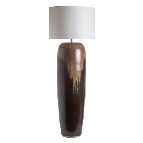 Base lamp vase brown L