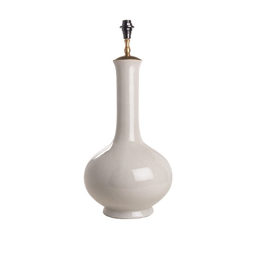 Lamp base straight neck imperial white