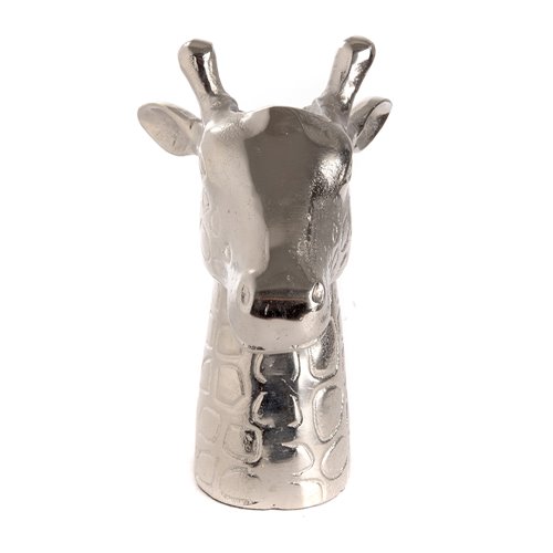 Vase girafe en aluminium
