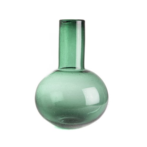 Vase with straight neck green M