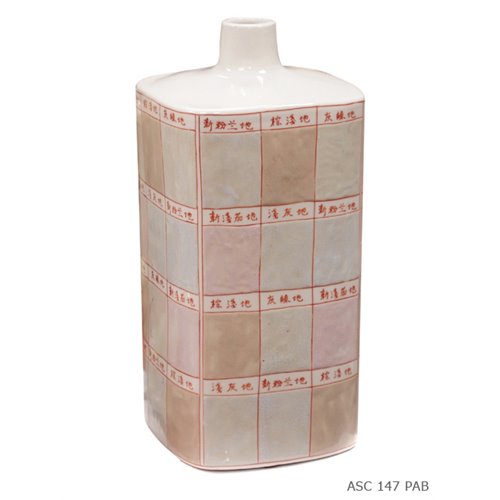 Lamp base square mosaic blue