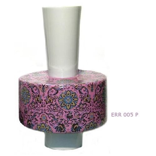 Vase manchon rose porcelaine L
