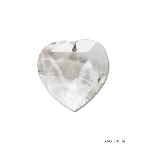 Set of 12 pampilles diamond heart M